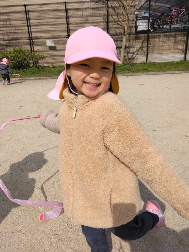 りぼんをもって